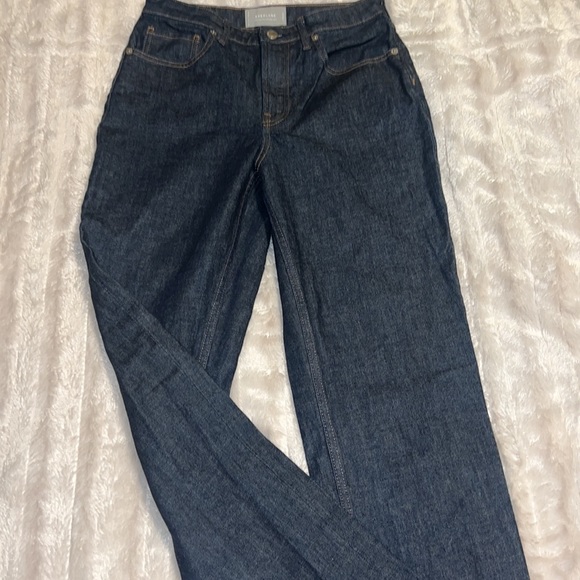 Everlane Dark Wash “The High Rise Straight Jean” - Picture 5 of 8